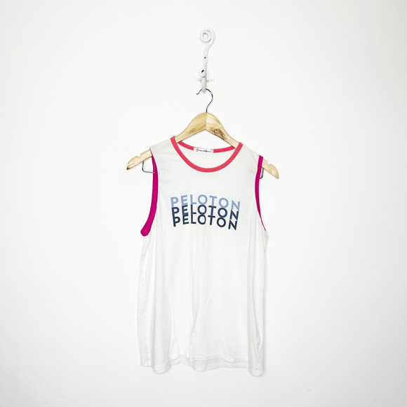 Peloton Tops - Peloton Ringer Muscle Tee tank top sleeveless cycling women's M medium
